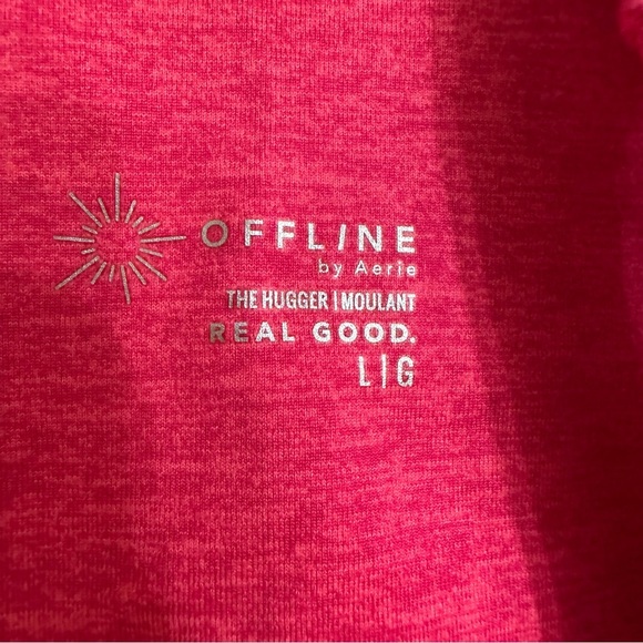 OFFLINE by Aerie Hugger Dress Athletic Tennis Asymmetric Hot Pink size large L - Picture 7 of 7